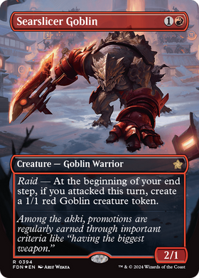 Searslicer Goblin (FDN-394) - Foundations (Borderless) Foil