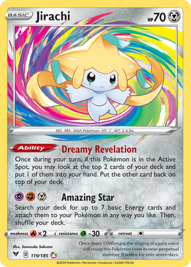 Jirachi 119 185 Vivid Voltage Holofoil