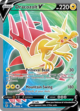 Dracozolt V 178 203 Evolving Skies Holofoil