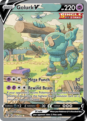 Golurk V 182 203 Evolving Skies Holofoil