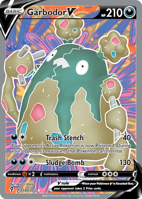Garbodor V 190 203 Evolving Skies Holofoil