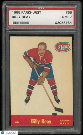 1955 Parkhurst Hockey Billy Reay PSA 7