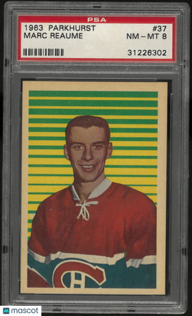 1963 Parkhurst Hockey Marc Reaume PSA 8