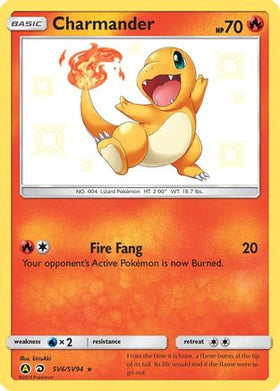 Charmander (SV6/SV94) - Hidden Fates Shiny Vault Holofoil