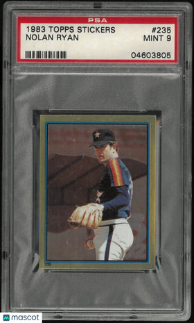 1983 Topps Baseball Stickers Nolan Ryan #235 PSA 9