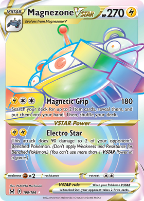 Magnezone Vstar 198 196 Lost Origin Holofoil