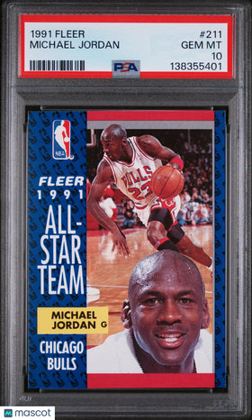 1991 Fleer Michael Jordan #211 PSA 10