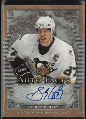 2007-08 Upper Deck Artifacts Auto-Facts Sidney Crosby Auto