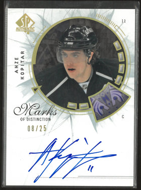 2009-10 Upper Deck SP Auth Marks of Distinction Autograph Anze Kopitar Auto /25