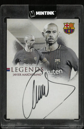 2025 Futera Autograph Javier Mascherano Barcelona Legends Auto /4