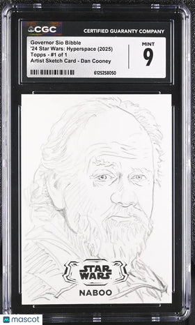 2025 Star Wars '24 : Hyperspace Governor Sio Bibble Art Card #1 of 1 CGC 9