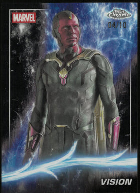 2025 Topps Chrome Marvel Avengers Phase Two Vision /10