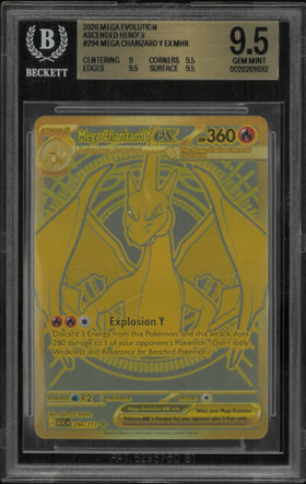 2026 Mega Evolution Ascended Heroes Mega Charizard Y ex Hyper Rare BGS 9.5