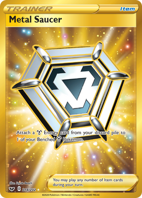 Metal Saucer 214 202 Sword Shield Holofoil