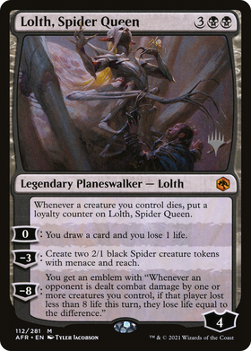 Lolth, Spider Queen (PPAFR-112P) - Adventures in the Forgotten Realms Promos Foil