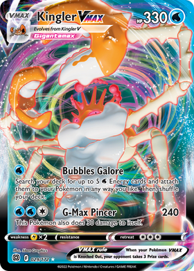 Kingler Vmax 29 172 Brilliant Stars Holofoil