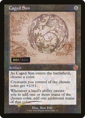 Caged Sun (BRR-72Z) - The Brothers' War Retro Artifacts Foil