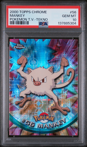PSA 10 MANKEY POKEMON T.V.-TEKNO