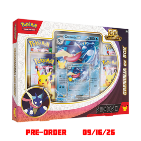 Pokémon 30th Celebration Greninja ex Box
