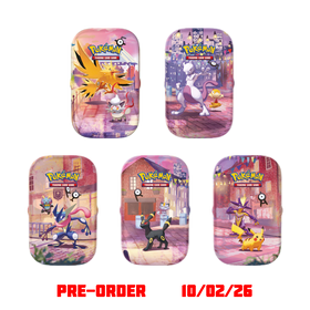 Pokémon 30th Celebration Mini Tin Night Collection (Set of 5)