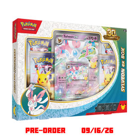 Pokémon 30th Celebration Sylveon ex Box