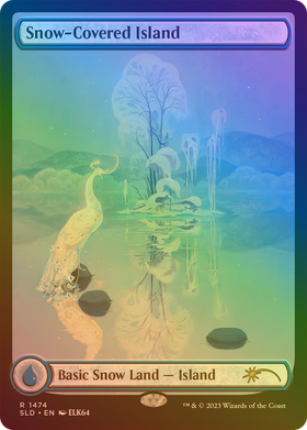 Snow-Covered Island (SLD-1474★) - Secret Lair Drop: (Full Art) Foil