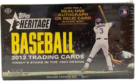 2012 Topps Heritage Baseball Hobby Box