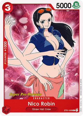 Nico Robin - ST01-008 - (Super Pre-Release Starter Deck 1: Straw Hat Crew)