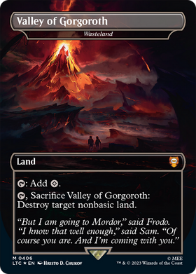 Wasteland (LTC-406) - Tales of Middle-earth Commander / Valley of Gorgoroth (Borderless) Foil