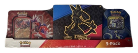 Costco Collector 3-Pack Crown Zenith ETB Paldea Legends Tins - SEALED