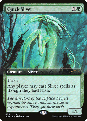Quick Sliver (SLD-655) - Secret Lair Drop: (Extended Art) Foil