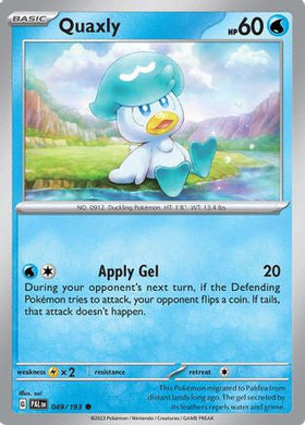Quaxly 049 193 49 Sv02 Paldea Evolved