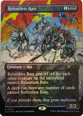 Relentless Rats (SLD-752) - Secret Lair Drop (Borderless) Foil