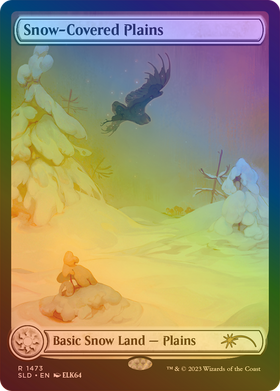 Snow-Covered Plains (SLD-1473★) - Secret Lair Drop: (Full Art) Foil