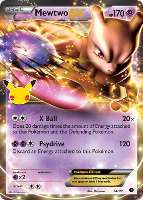 Mewtwo Ex 54 25 Celebrations Classic Collection Holofoil