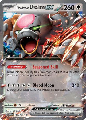 Bloodmoon Ursaluna Ex 141 Sv06 Twilight Masquerade Holofoil