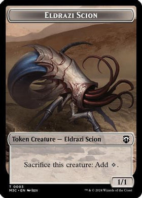Eldrazi Scion (Ripple Foil) // Eldrazi Spawn Double-Sided Token (M3C-3 // 2) - Modern Horizons 3 Commander Foil