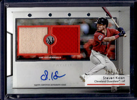 2024 Topps Museum Collection Steven Kwan #SWDRA-SK Patch Autograph /295