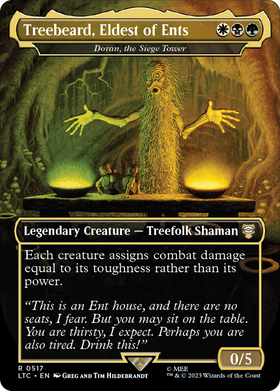 Doran, the Siege Tower (LTC-517) - Tales of Middle-earth Commander / Treebeard, Eldest of Ents (Borderless) Foil