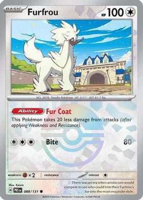 Furfrou Poke Ball Pattern 88 Sv Prismatic Evolutions Holofoil