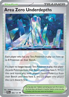 Area Zero Underdepths Poke Ball Pattern 94 Sv Prismatic Evolutions Holofoil