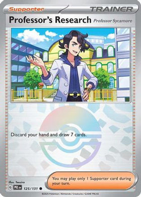Professor's Research Professor Sycamore Poke Ball Pattern 125 Sv Prismatic Evolutions Holofoil