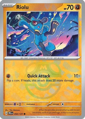 Riolu Master Ball Pattern 50 Sv Prismatic Evolutions Holofoil