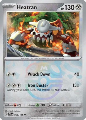 Heatran Master Ball Pattern 68 Sv Prismatic Evolutions Holofoil