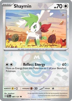 Shaymin Master Ball Pattern 87 Sv Prismatic Evolutions Holofoil