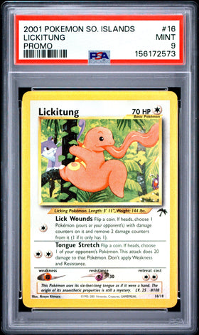 Lickitung PSA 9 2001 Pokemon Southern Islands Promo #16