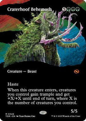 Craterhoof Behemoth (Borderless) (TDM-346) - Tarkir: Dragonstorm