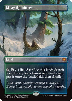 Misty Rainforest (Borderless) (SPG-111) - Special Guests Foil