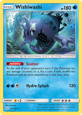 Wishiwashi 62 236 Cosmic Eclipse Holofoil