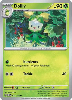 Dolliv 22 Sv10 Destined Rivals Reverse Holofoil